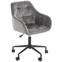 KRZESŁO OBROTOWE BROOKE - czarny/ciemnoszary, Trend, tworzywo sztuczne/metal (59/92/58,5cm) - Carryhome