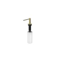 Seifenspender Aria Weiß/Goldfarben - Goldfarben/Weiß, Basics, Kunststoff/Metall (6,4cm) - Schütte