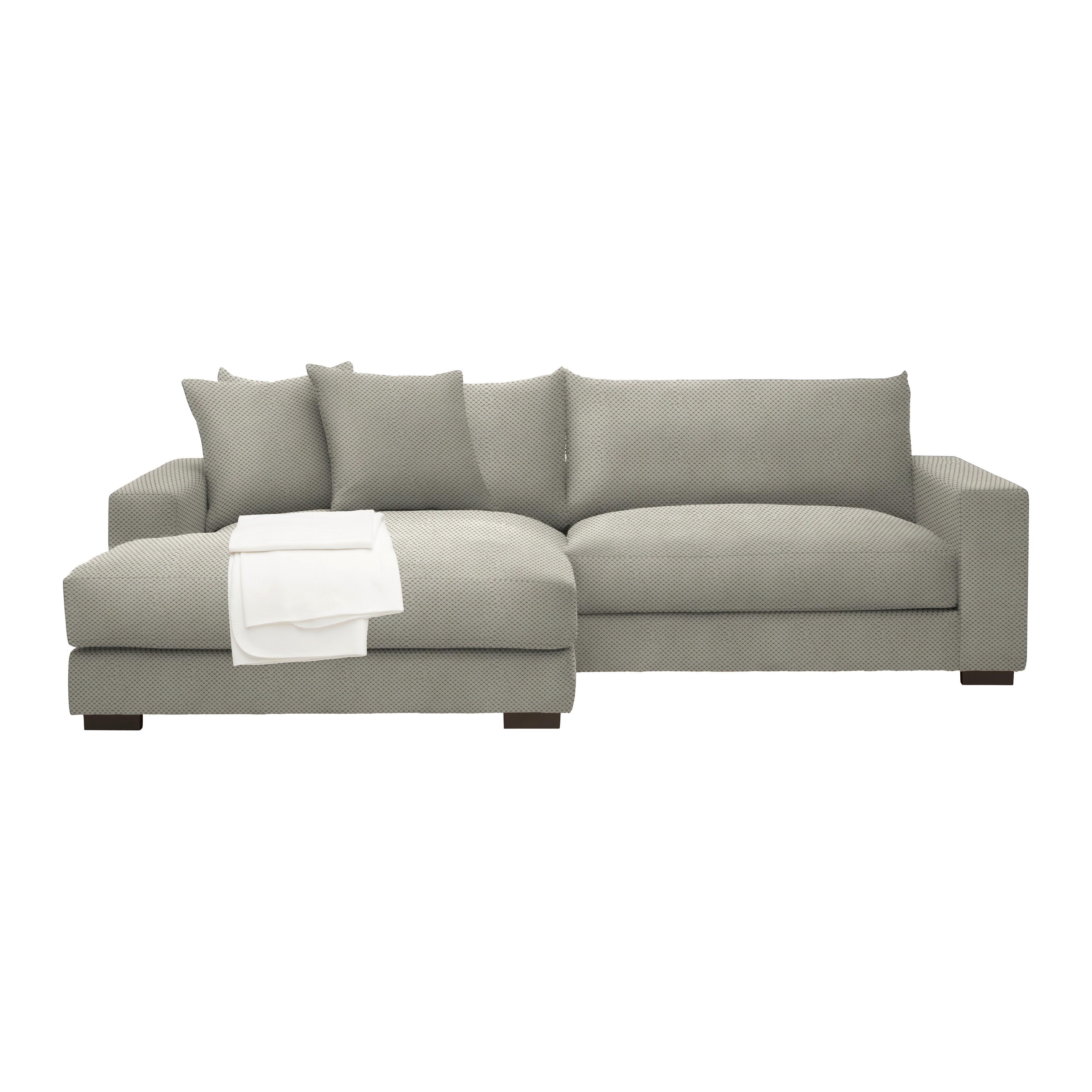 Ecksofa Pedro Taupe - Taupe, MODERN, Textil (180/83/265cm) - Based