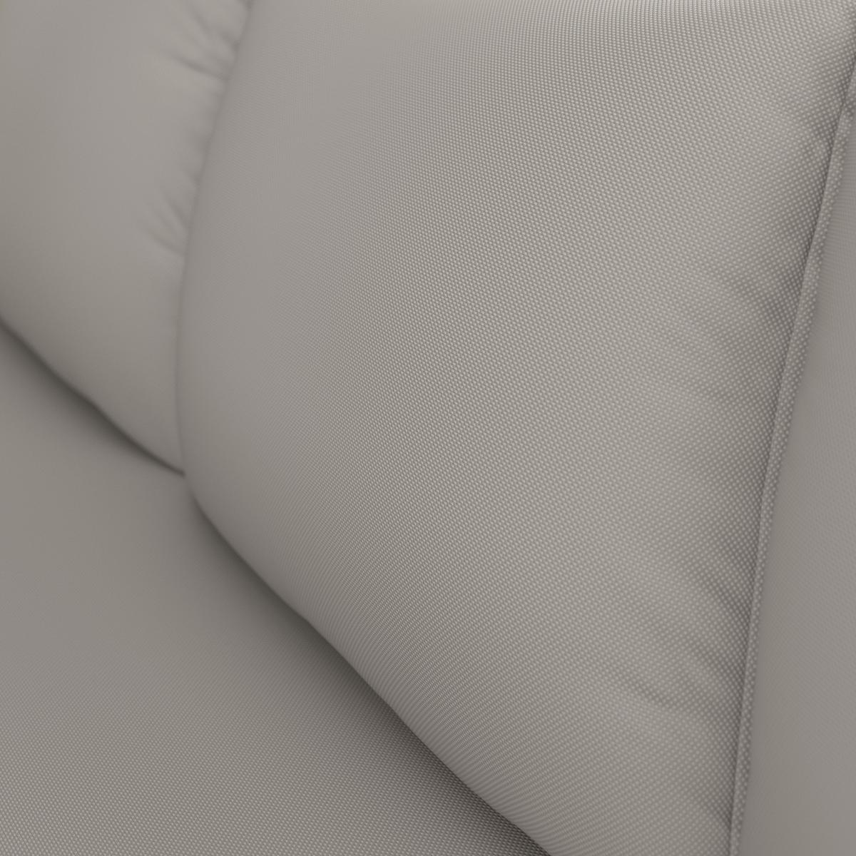 Garnitură grădină Selena - gri deschis/culoare inox, Modern, sticlă/metal (258/66/72cm) - Bessagi Garden