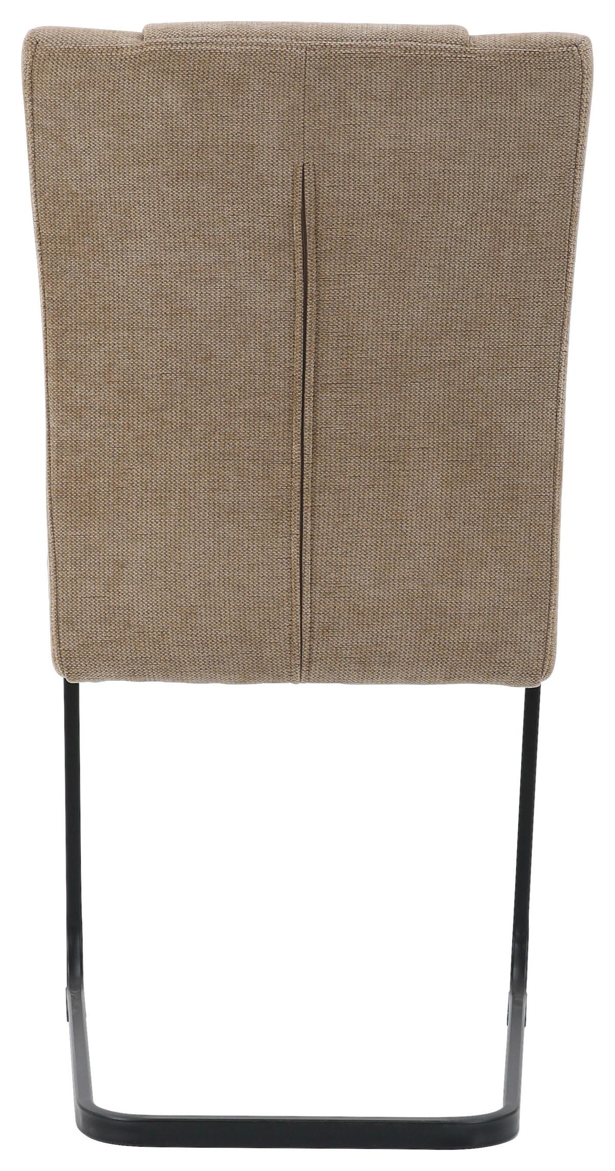 Stolica Daisy - smeđa/crna, Moderno, metal/tekstil (47/97/60cm) - Mömax
