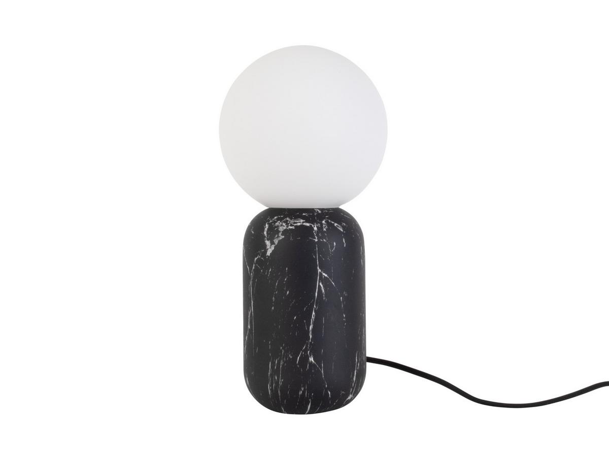 LAMPA STOŁOWA LM1959BK - biały/czarny, Trend, metal/szkło (15/32cm) - Present Time
