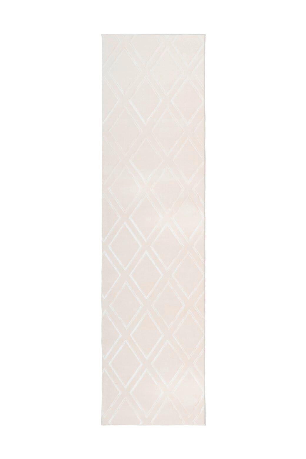 Flachwebeteppich Monroe 300 Creme - Creme, Konventionell, Textil (80/150cm) - Kayoom