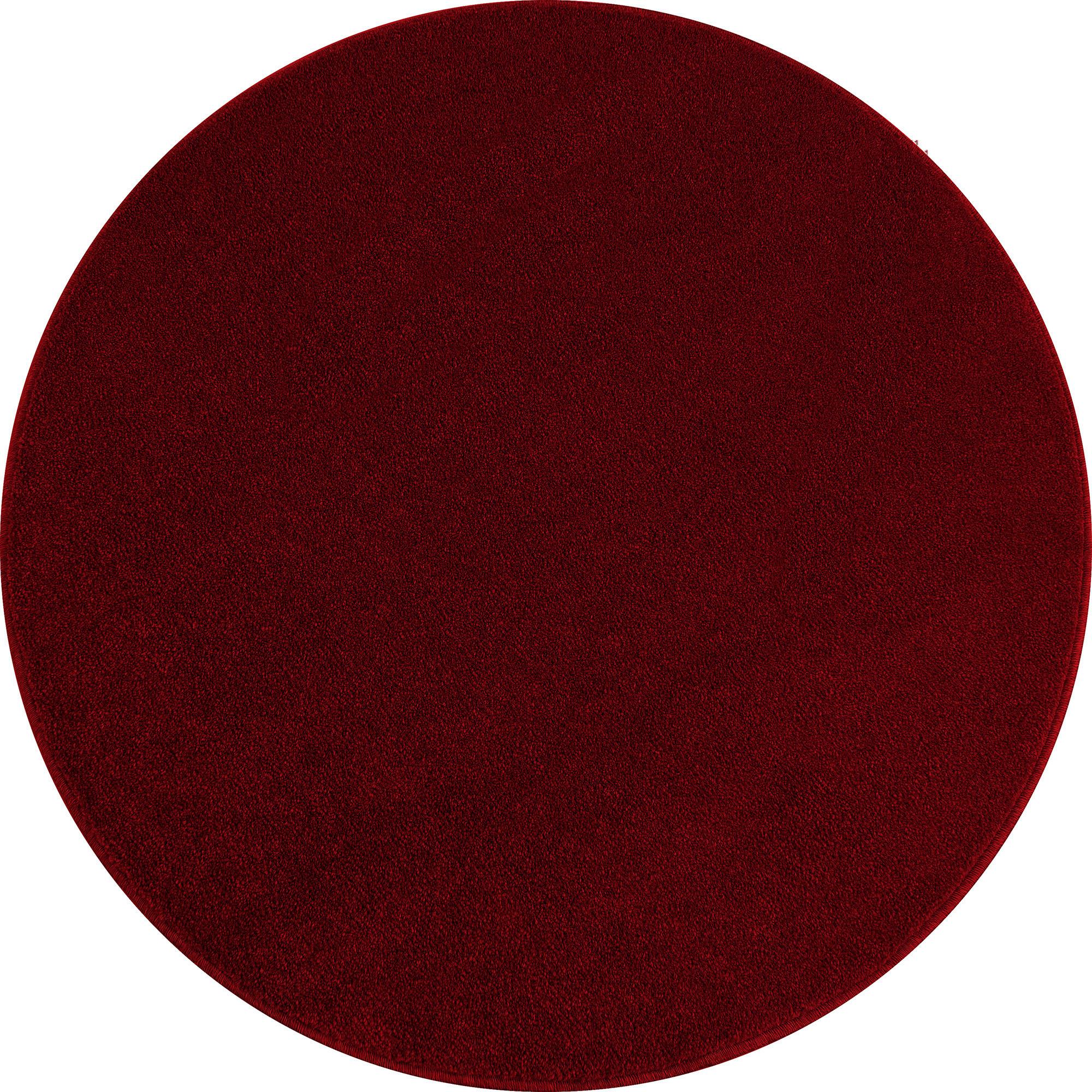 Hochflorteppich ATA Rot Ø ca. 200cm - Rot, Design, Textil (200cm) - Novel
