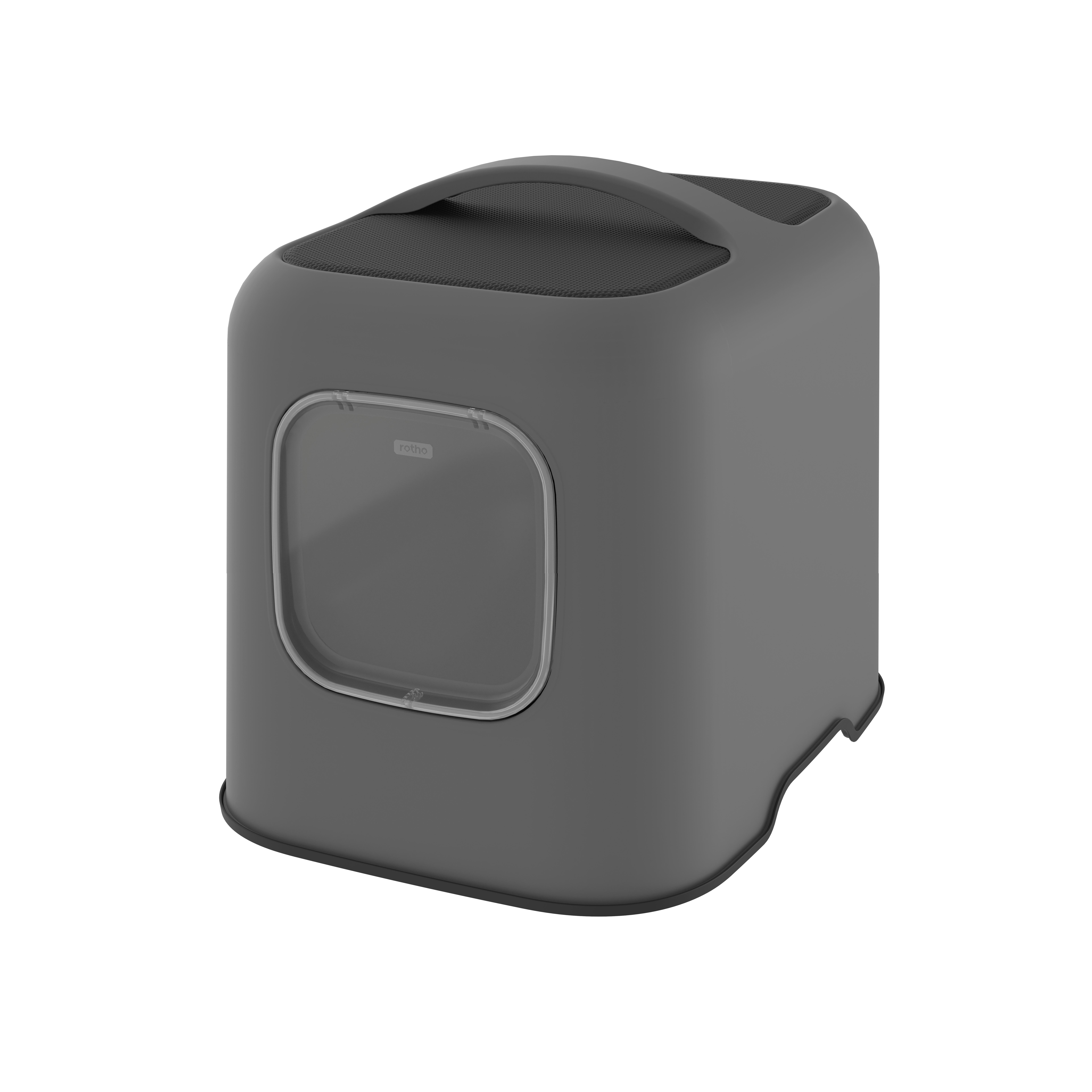 KUWETA DLA KOTA 4005208853 - antracytowy, Basics, tworzywo sztuczne (51/39,5/44,3cm) - Rotho
