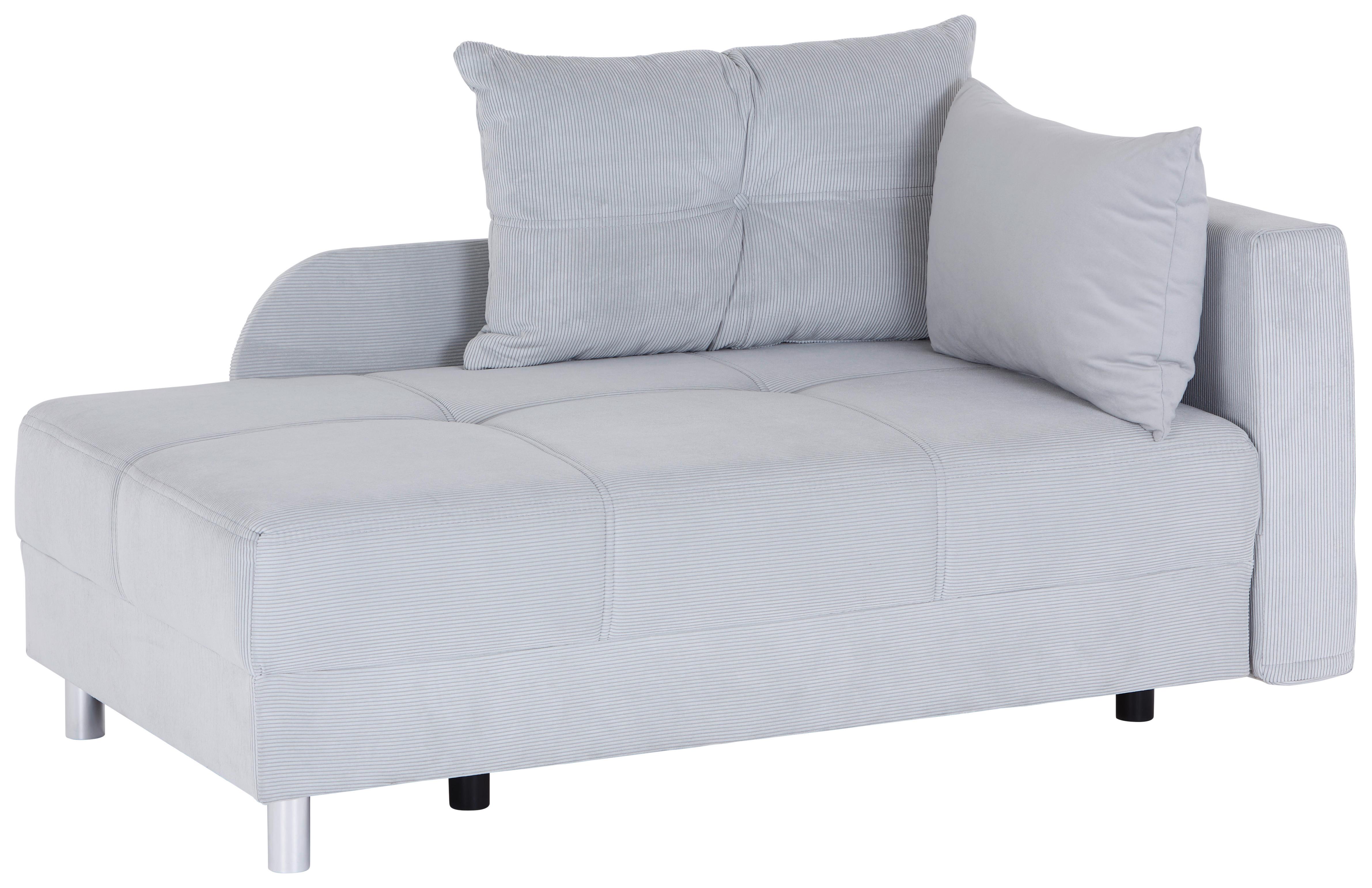 Fotelja Na Razvlačenje Nova - boja aluminijuma/svetlosiva, Osnovno, drvo/tekstil (145/66-82/82cm) - Ondega