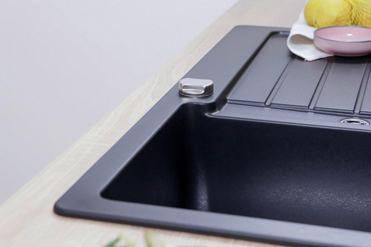 Pomivalno Korito Austin, 86x50cm - črna, Design, kamen (86/21/50cm) - Respekta