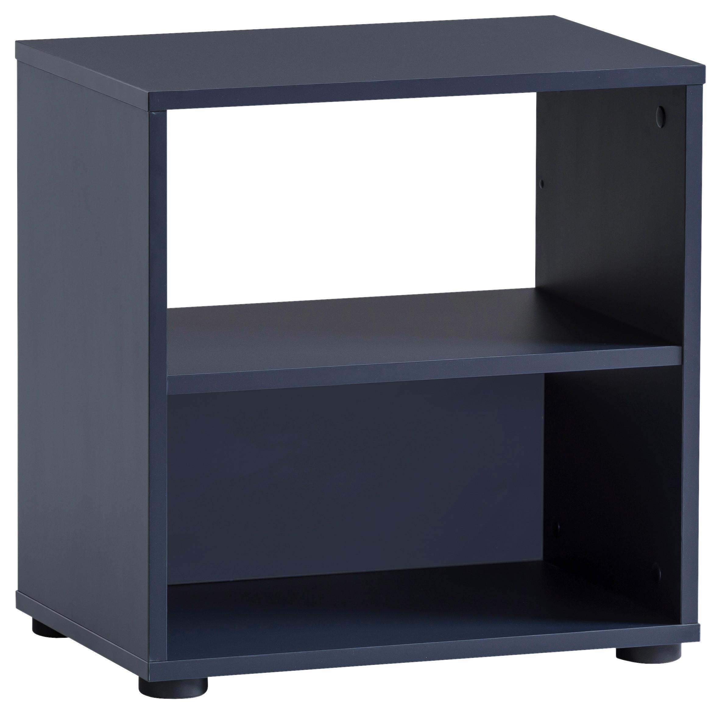 Regal Kent ca.48,5x50,1x33,2 cm Blau - Blau/Schwarz, Holzwerkstoff/Kunststoff (48,5/50,1/33,2cm) - MID.YOU