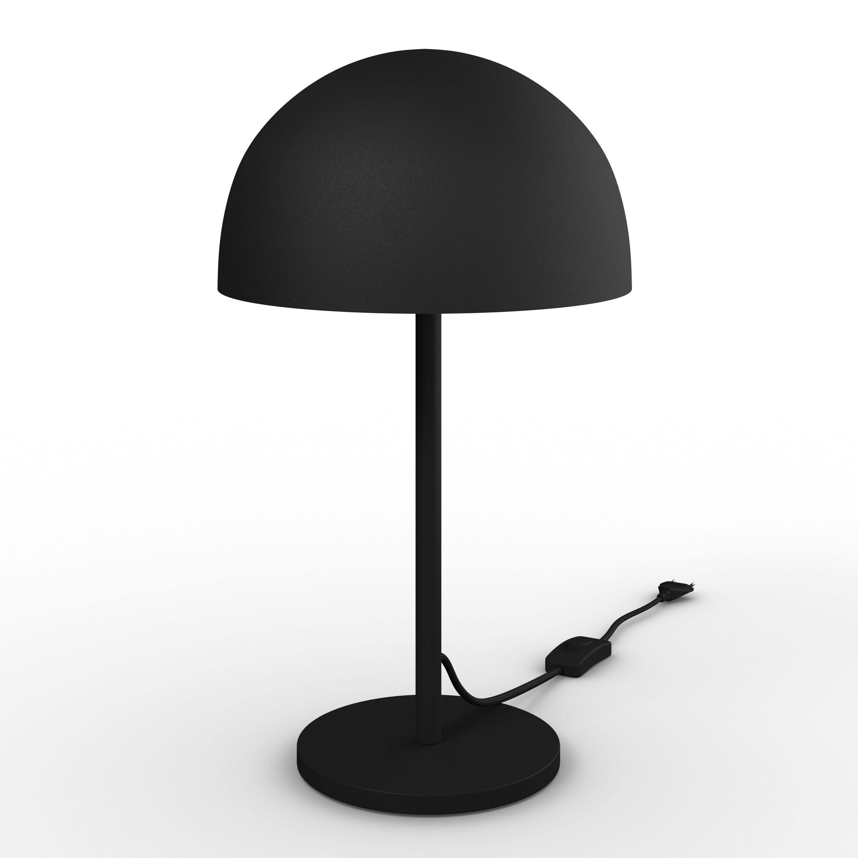 Tischleuchte Taila Schwarz max. 40 Watt - Schwarz, MODERN, Metall (28/46/28cm) - Bessagi Home