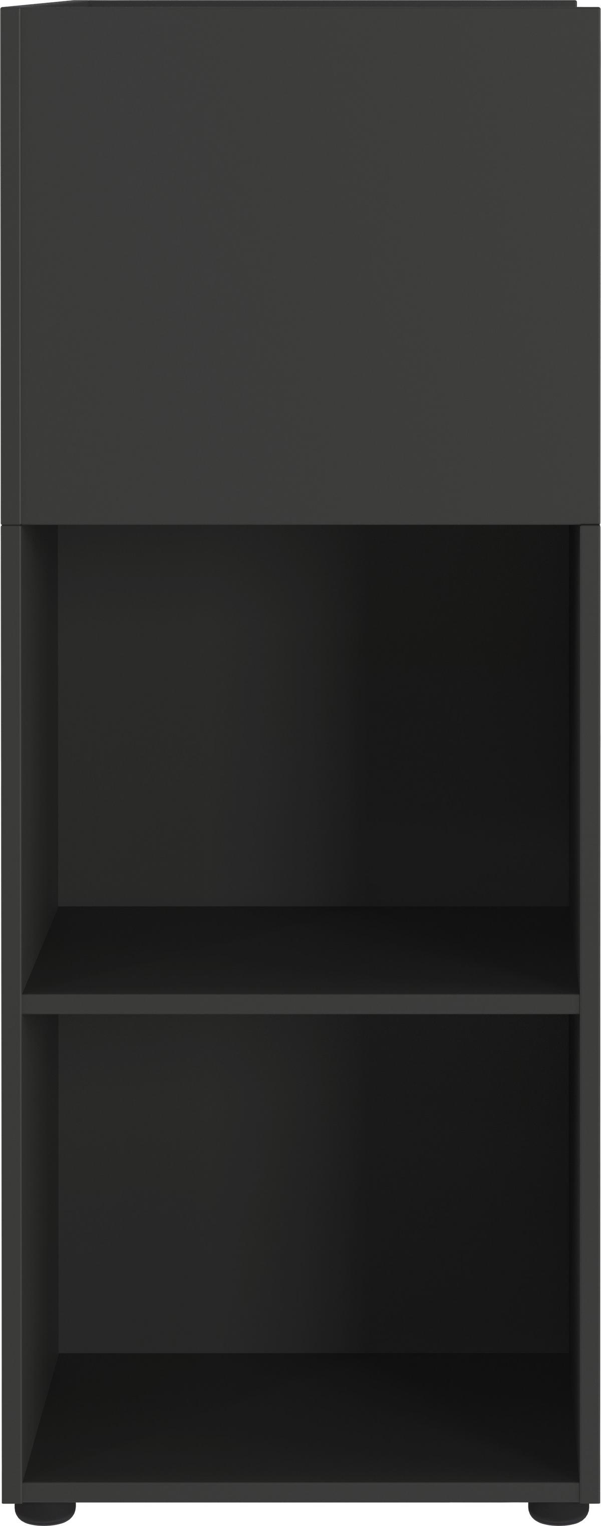 Raumteiler Ribera in Graphitfarben - Graphitfarben/Schwarz, Modern, Holzwerkstoff/Kunststoff (80/112/44cm) - Premium Living