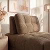 SCHLAFSESSEL LIARA - Schwarz/Mokka, MODERN, Holz/Textil (88/87/110cm) - Bessagi Home