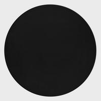 Hochflorteppich Pouffy Schwarz ø ca. 200cm - Schwarz, Basics, Textil (200/200cm)