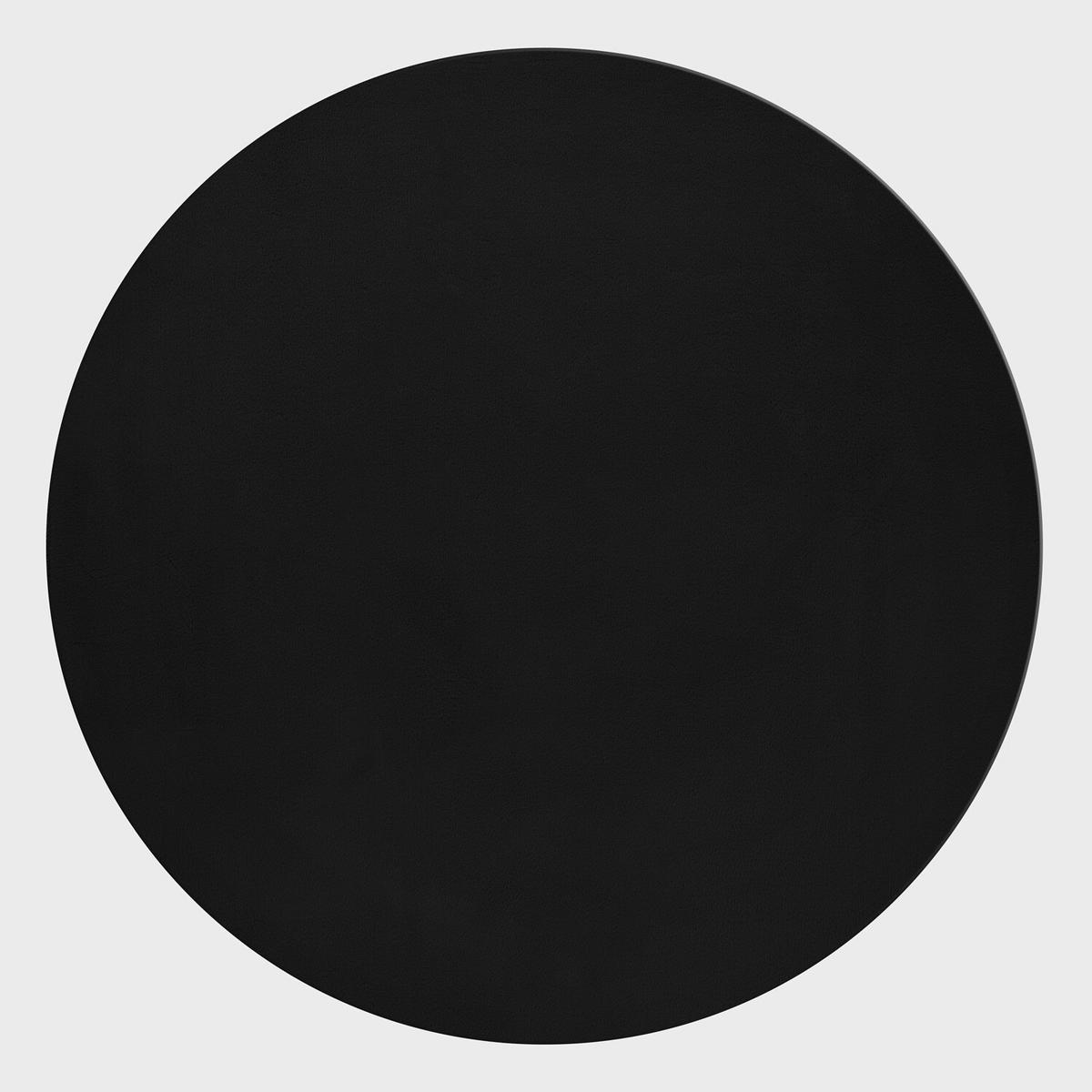 Hochflorteppich Pouffy Schwarz ø ca. 200cm - Schwarz, Basics, Textil (200/200cm)