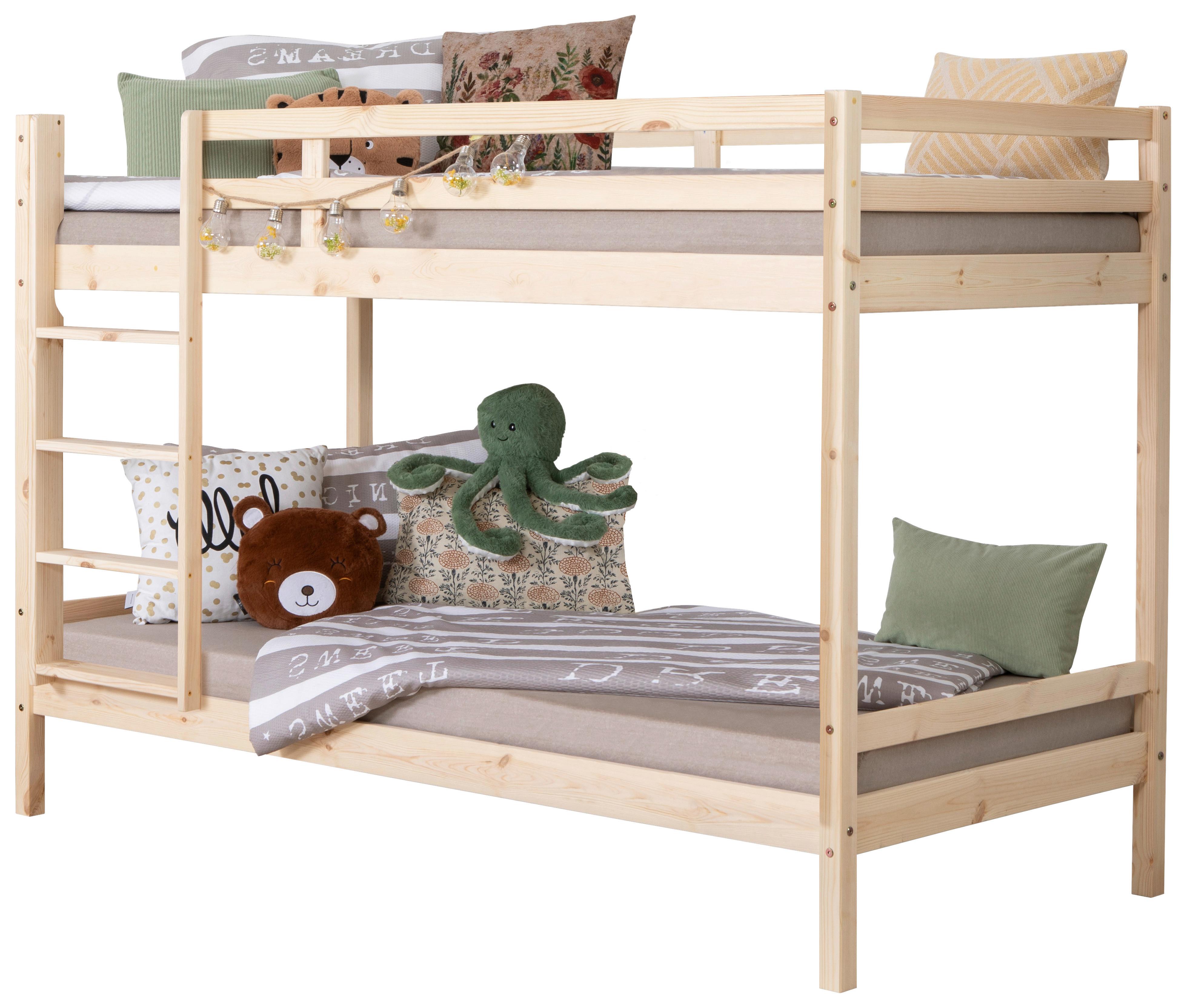 Pograd Rene, 90x200, Bor, Masivno - naravne barve, Moderno, les (90/200cm) - MID.YOU