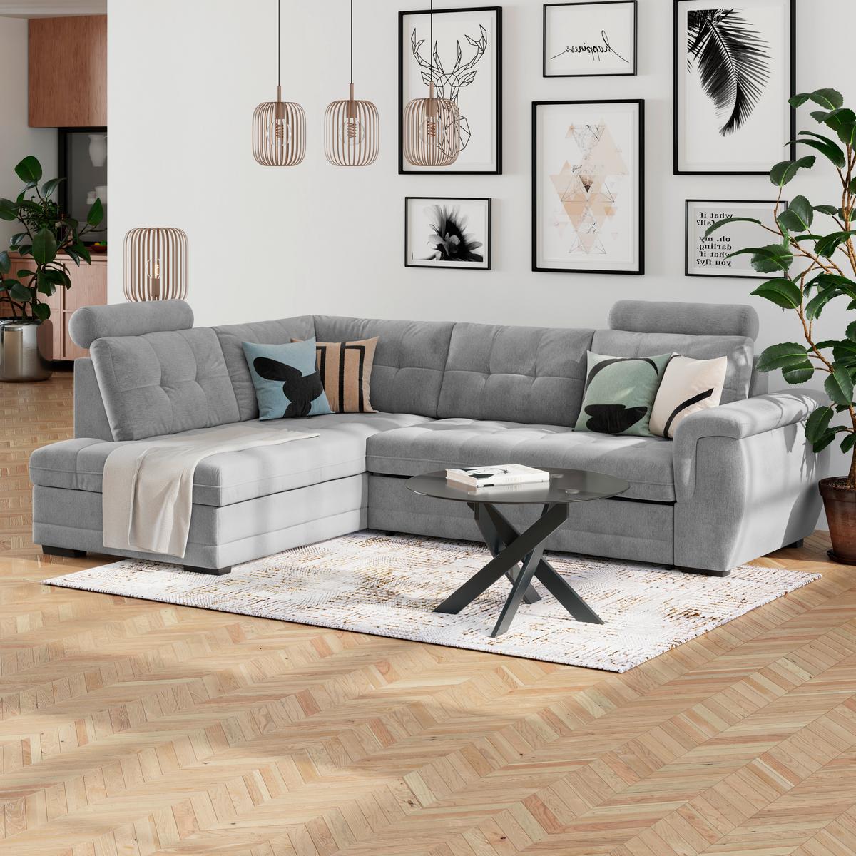 Coltar FALCO NEW - gri deschis, Konventionell, textil (251/183cm) - Mömax