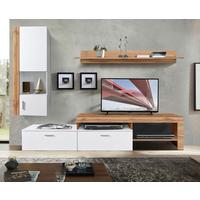 Regal Za Dnevni Boravak Iguan - bijela/crna, Moderno, plastika (250/190/40cm) - Best Price