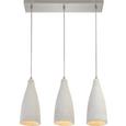 Pendelleuchte Leonardo 3-flammig - Nickelfarben, MODERN, Stein/Metall (54/14/120cm) - Mömax modern living Pendelleuchte Leonardo 3-flammig - Nickelfarben, MODERN, Stein/Metall (54/14/120cm) - Mömax modern living