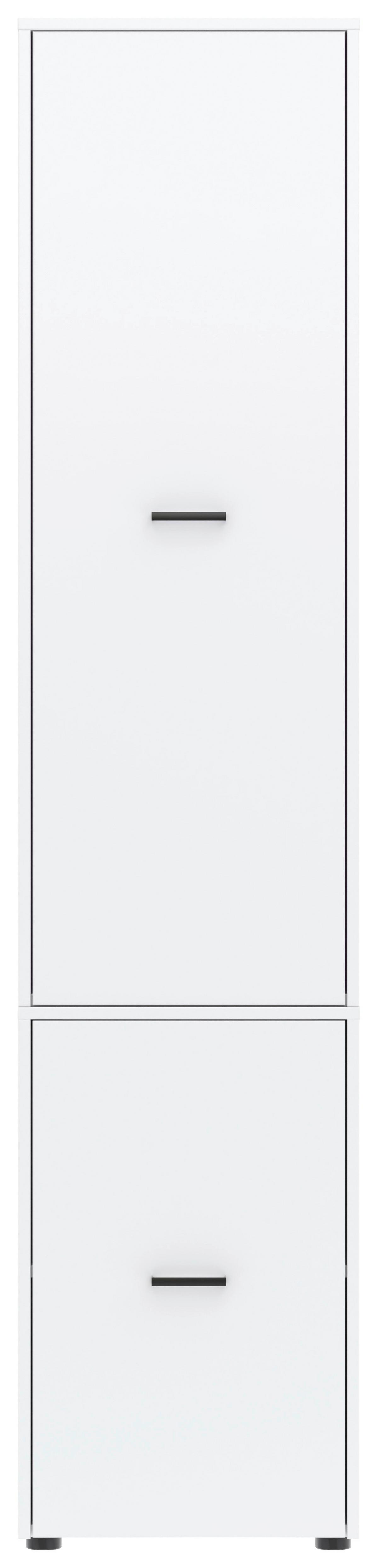 Kleiderschrank Kivo Weiß - Schwarz/Weiß, Basics, Holzwerkstoff/Kunststoff (45/199,6/52,1cm) - Based