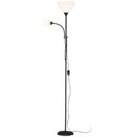 Állólámpa Vanessa - fekete/áttetsző, Konventionell, műanyag/fém (22,5/176cm) - Best Price