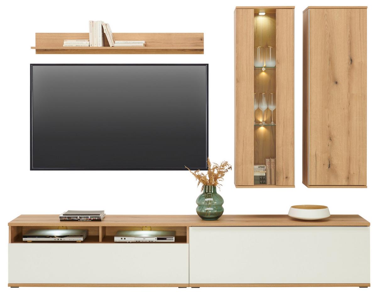 Viseča Omara Power, Barva Hrasta - barve hrasta, Moderno, leseni material (42,2/129,8/32cm) - Mömax