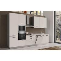 Blok Kuhinja Sa Uređajima Vania 360 Cashemire - kašmir/crna, Moderno, metal/drvo (360/240/60cm) - Mömax
