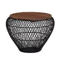 Dohányzóasztal Mid.you - fekete, Modern, fa/fém (60/60/45cm) - MID.YOU