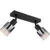 SPOTLIGHT RUDIO - svart, Modern, metall/glas (26/7/14cm) - Mömax