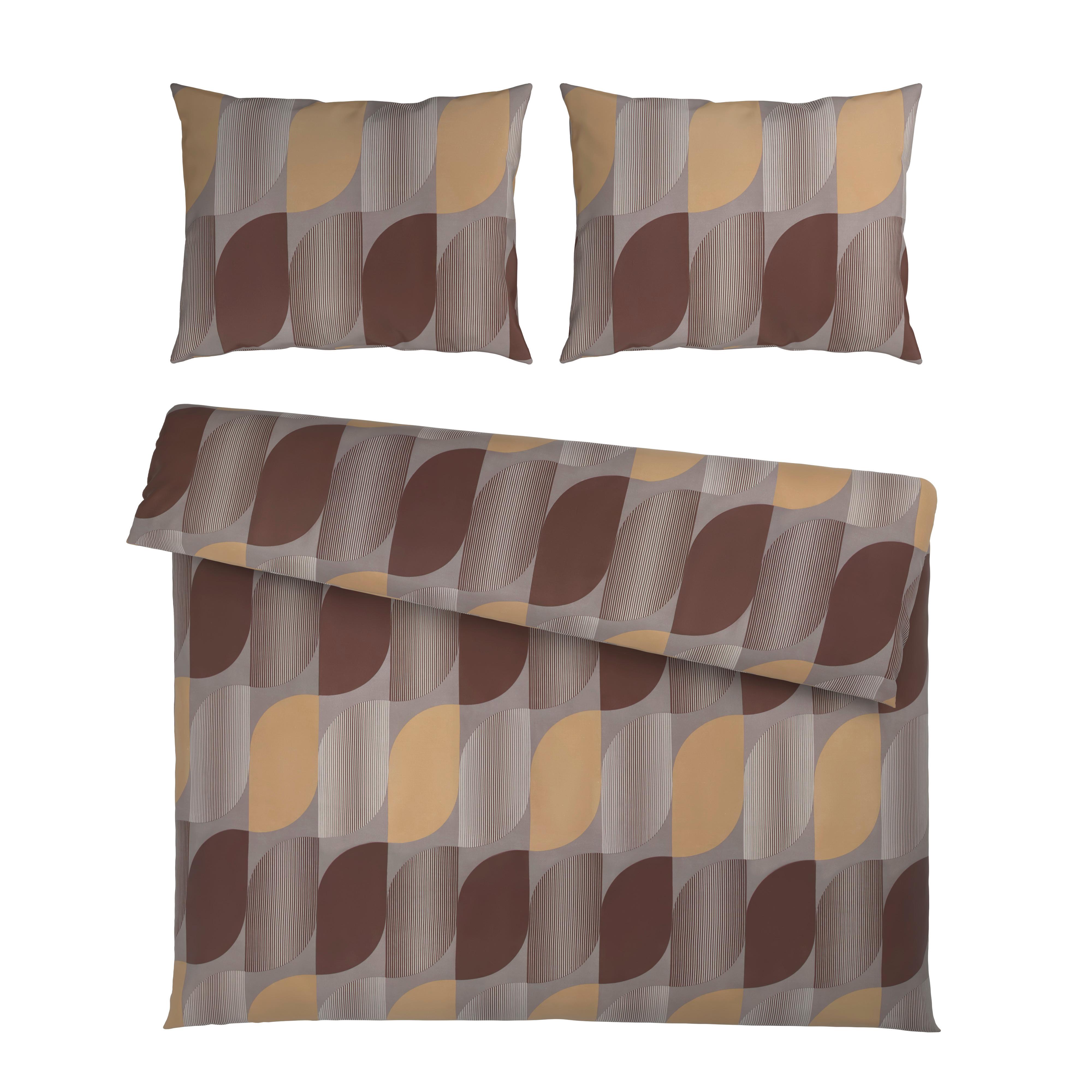 Lenjerie de pat Gala cca. 200x220/2x50x70 cm - gri deschis/bej, textil (200/220cm) - Mömax