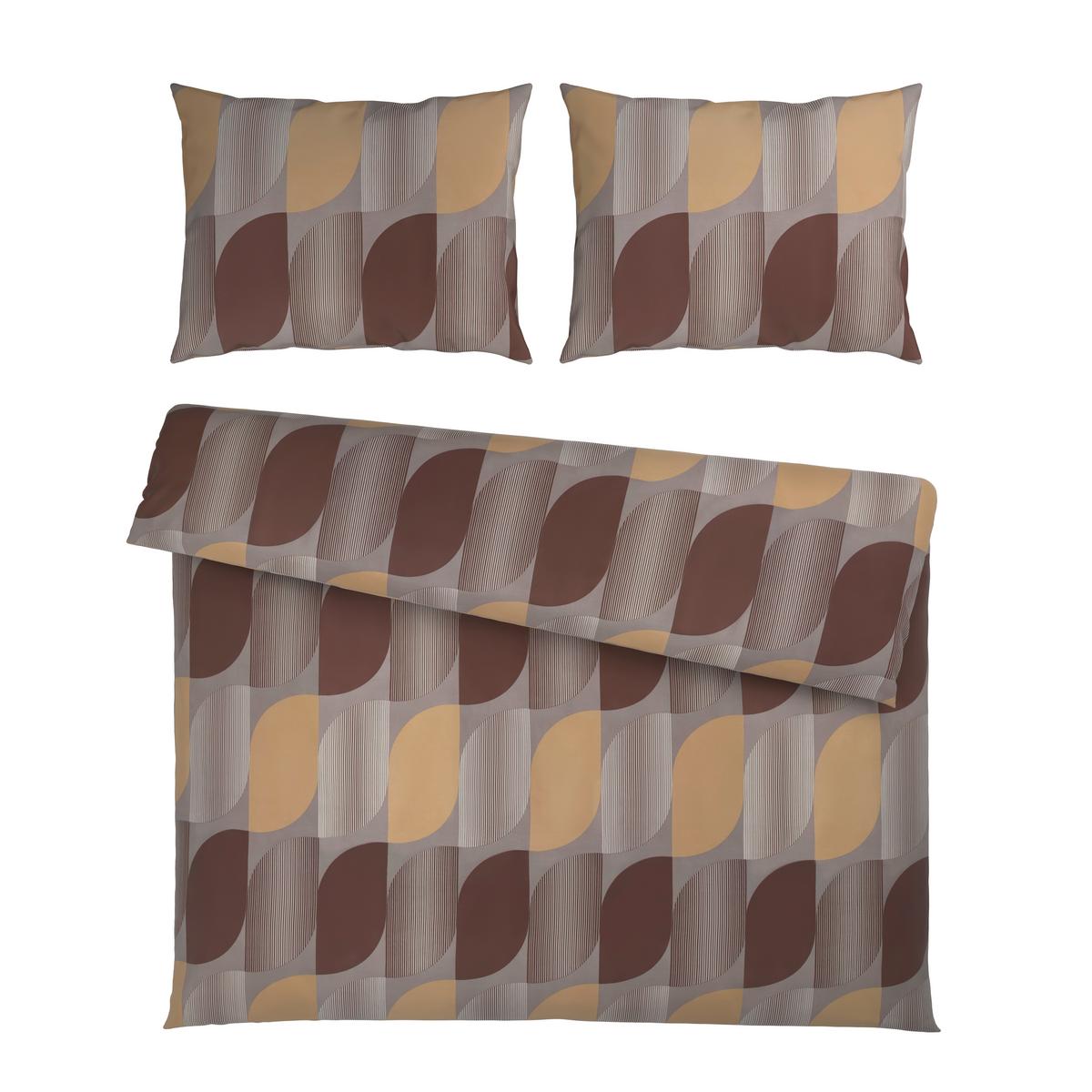 Lenjerie de pat Gala cca. 200x220/2x50x70 cm - gri deschis/bej, textil (200/220cm) - Mömax