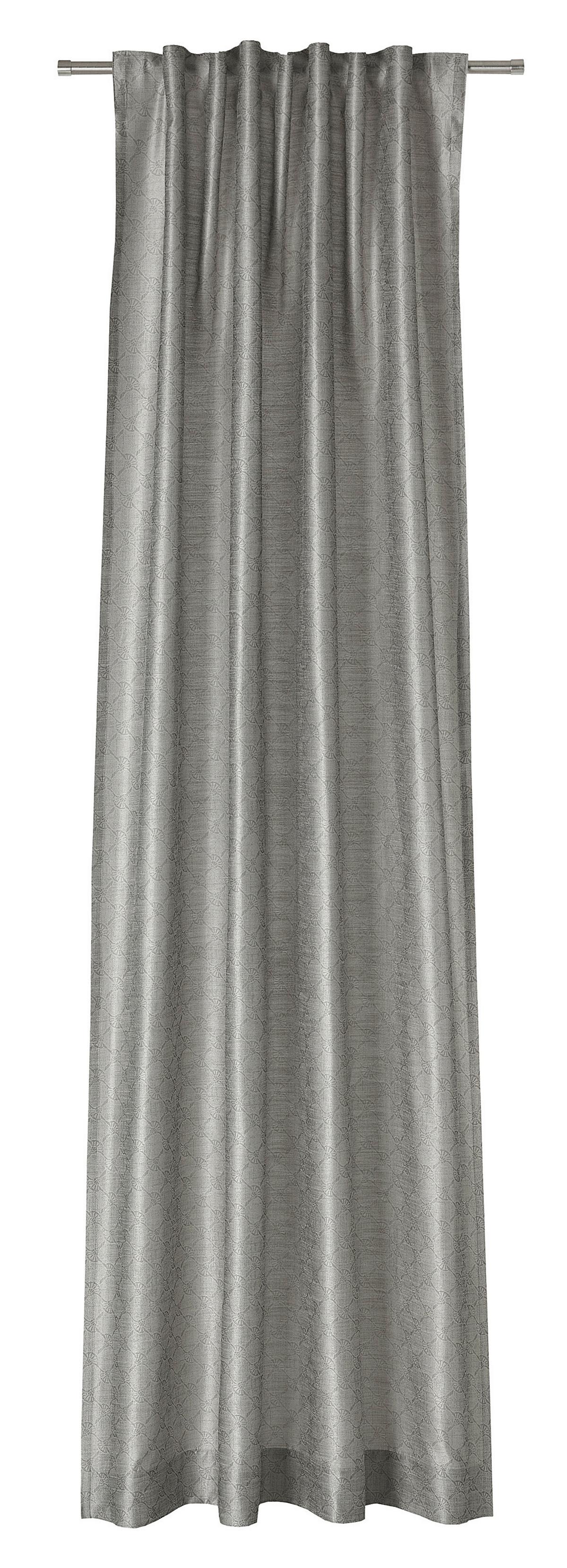 ZASŁONA DEKORACYJNA JOOP! J-SILKALLOVER - szary, Design, tkanina (130/250cm) - Joop!