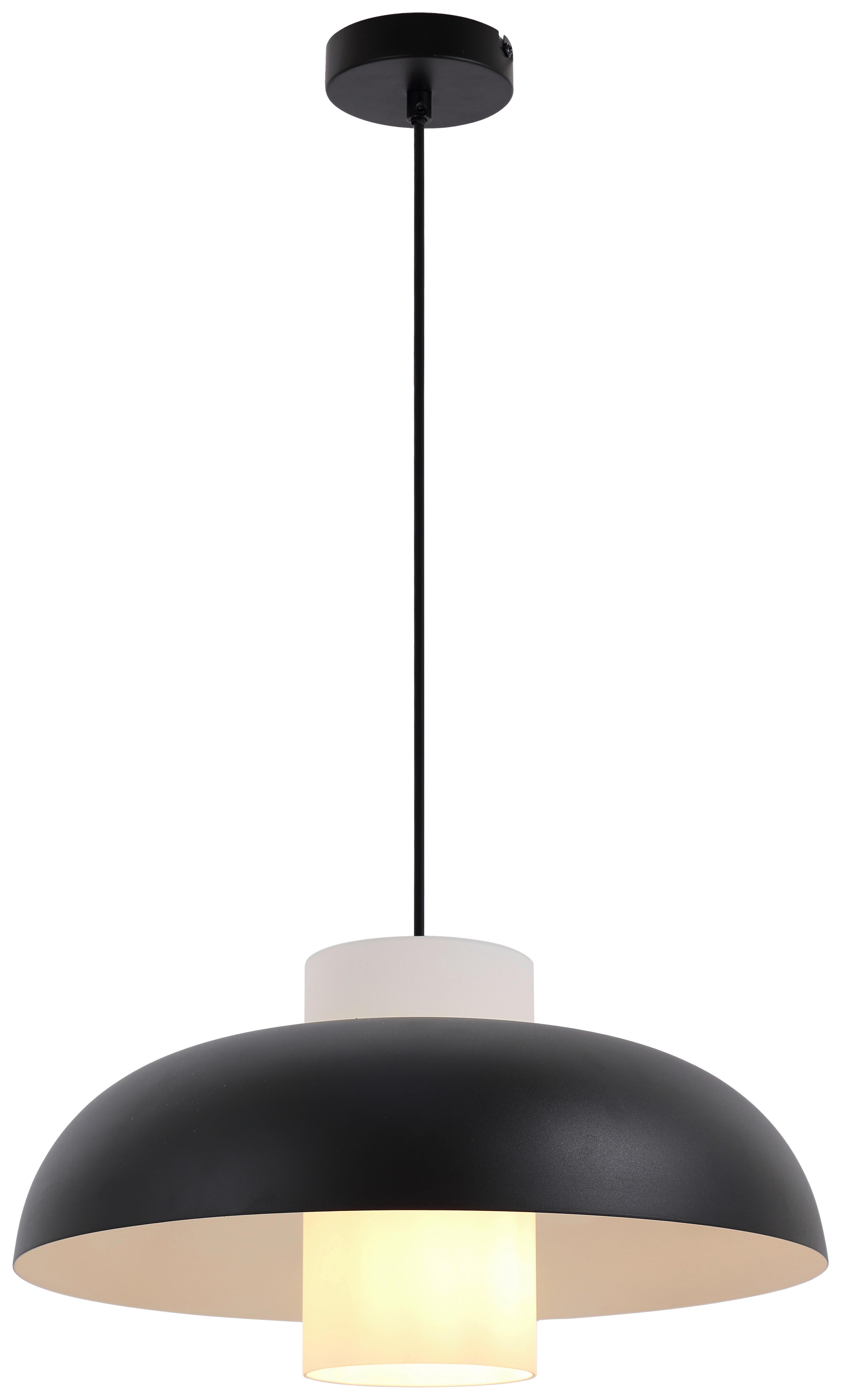 LAMPA WISZĄCA JULIE - czarny/biały, Trend, metal/szkło (38/120cm) - Collet's Monde