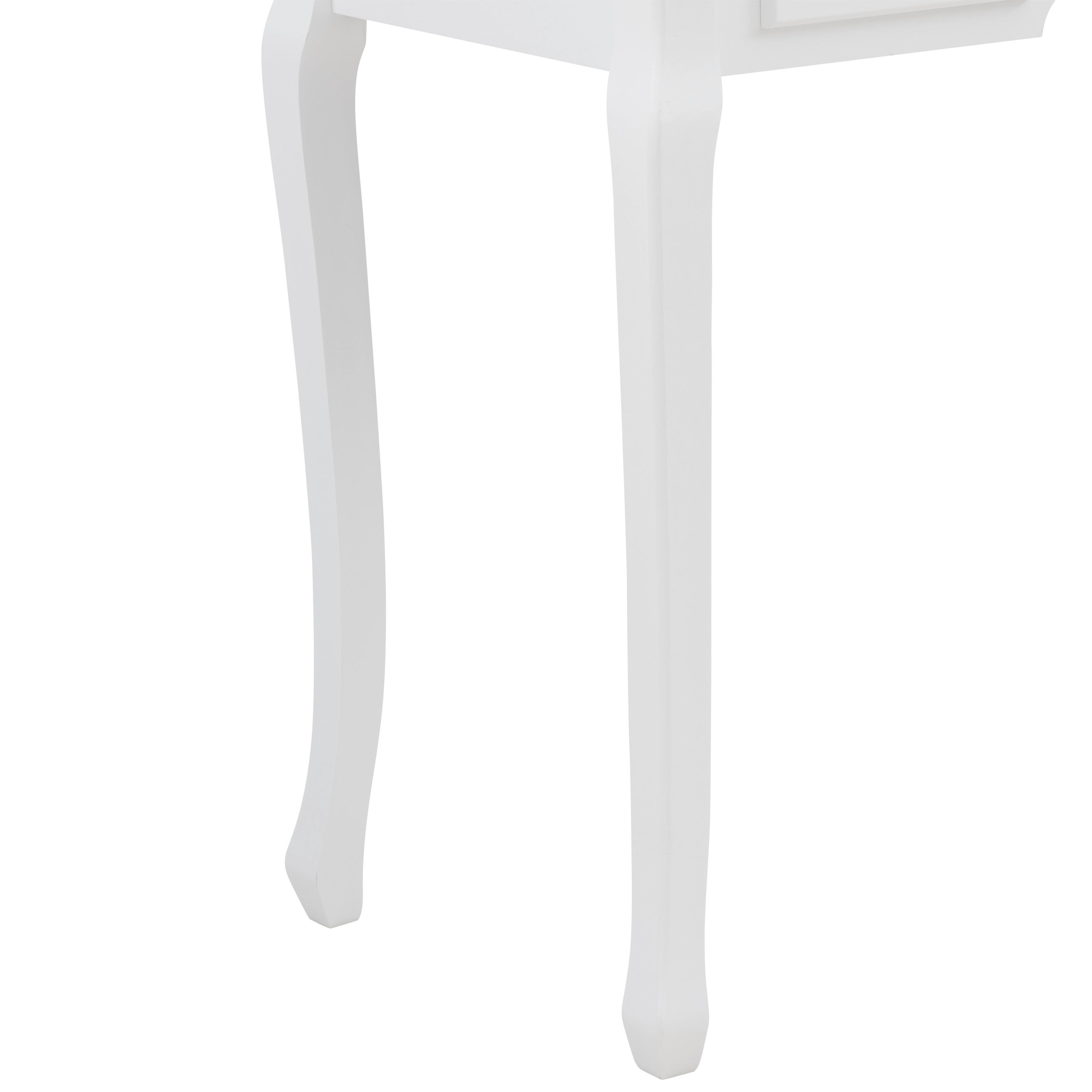 SMINKBORD SARA II - vit/bronsfärgad, Romantik / Lanthus, metall/trämaterial (80/130/40cm) - Mömax