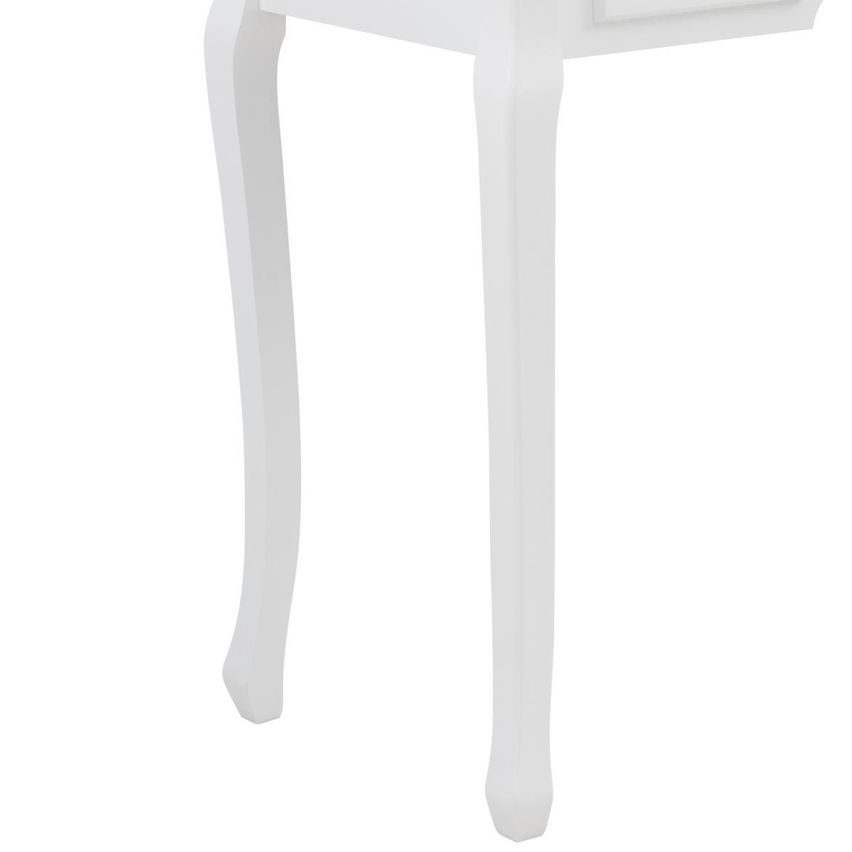 Toaletni Stol Sara Ii - brončane boje/bijela, Romantično / ladanjski, staklo/drvni materijal (80/130/40cm) - Modern Living