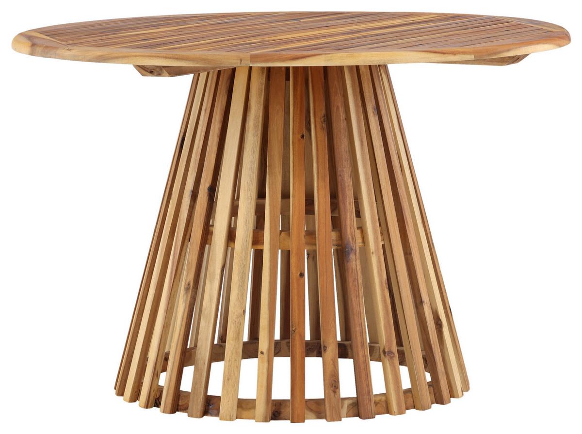 Gartentisch Lumpur ca. 120x120x75 cm Akazie - Akaziefarben, KONVENTIONELL, Holz (120/120/75cm) - Gardenson