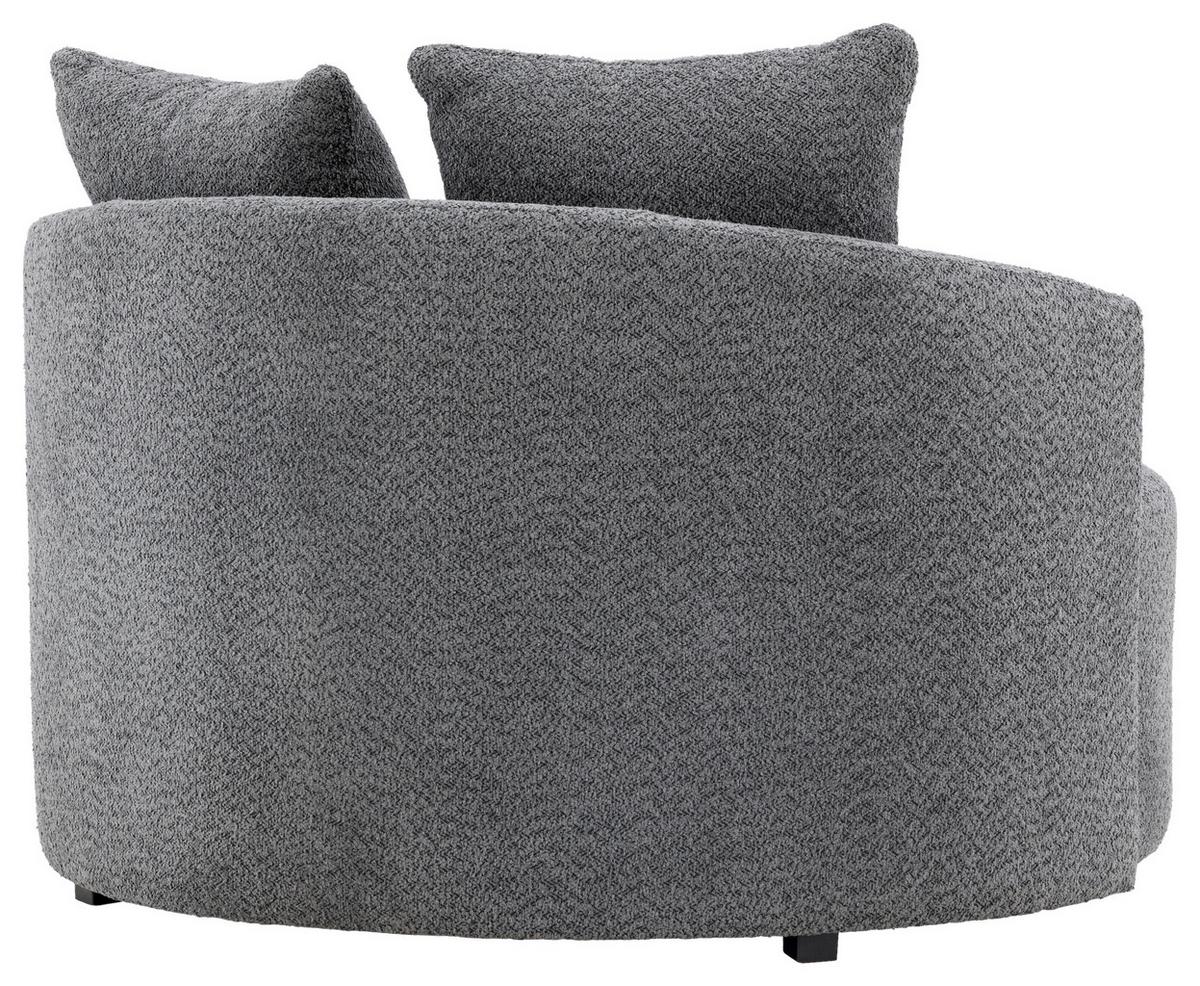 XXL-SESSEL KELSO - Grau, Design, Textil (120/72/118cm) - Livetastic