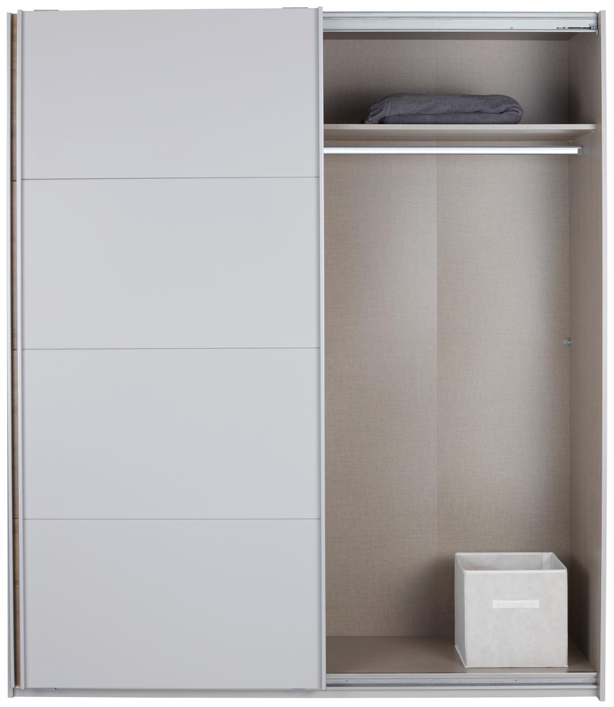 DULAP FELDKIRCH - culoare lemn stejar/gri, Modern, material pe bază de lemn (271/229/62cm)