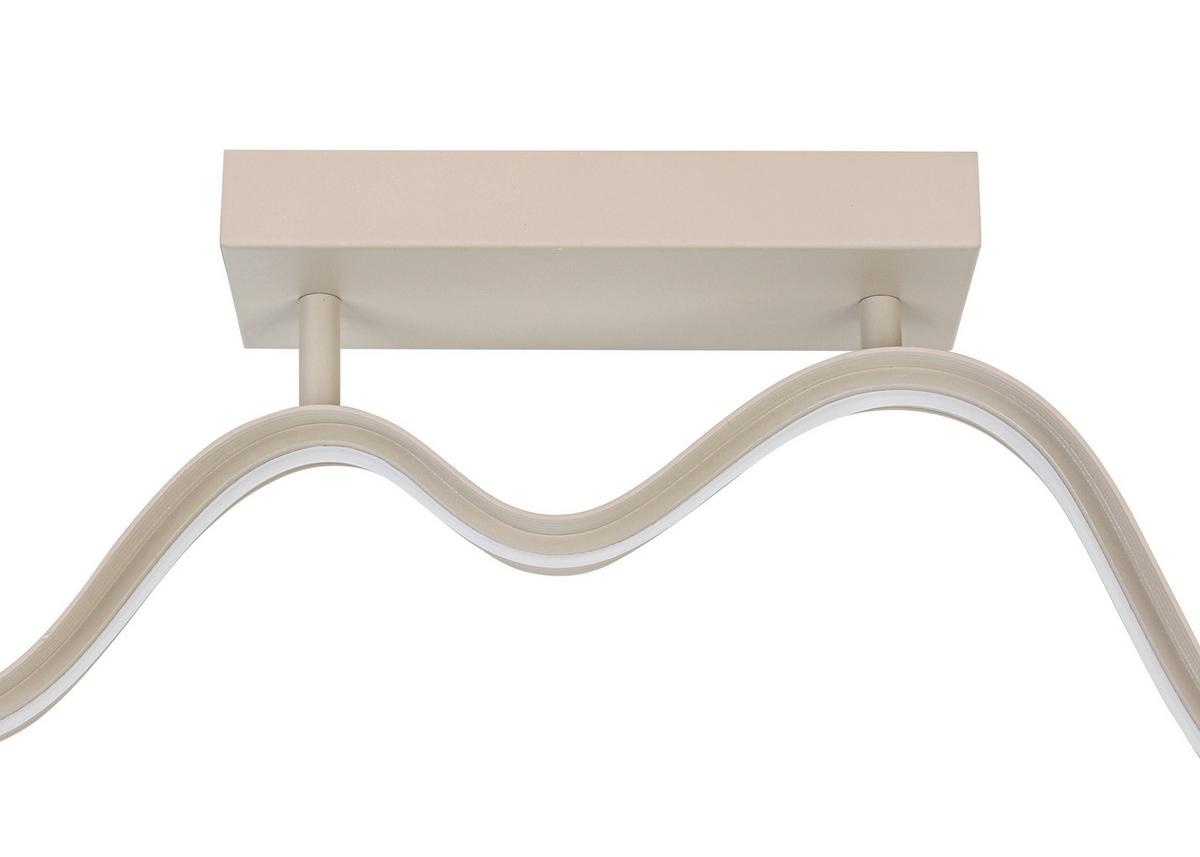 LAMPA SUFITOWA BEATRIX - kolor piaskowy, Trend, tworzywo sztuczne/metal (100/8/20,5cm) - Collet's Monde