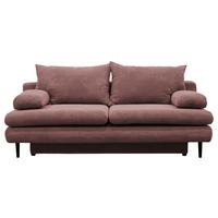 Canapea extensibila FIORE - roz antic, Design, textil (202/85/99cm) - Modern Living
