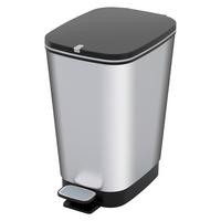 Pedálos Szemetes Chic - ezüst, műanyag (35l) - Curver