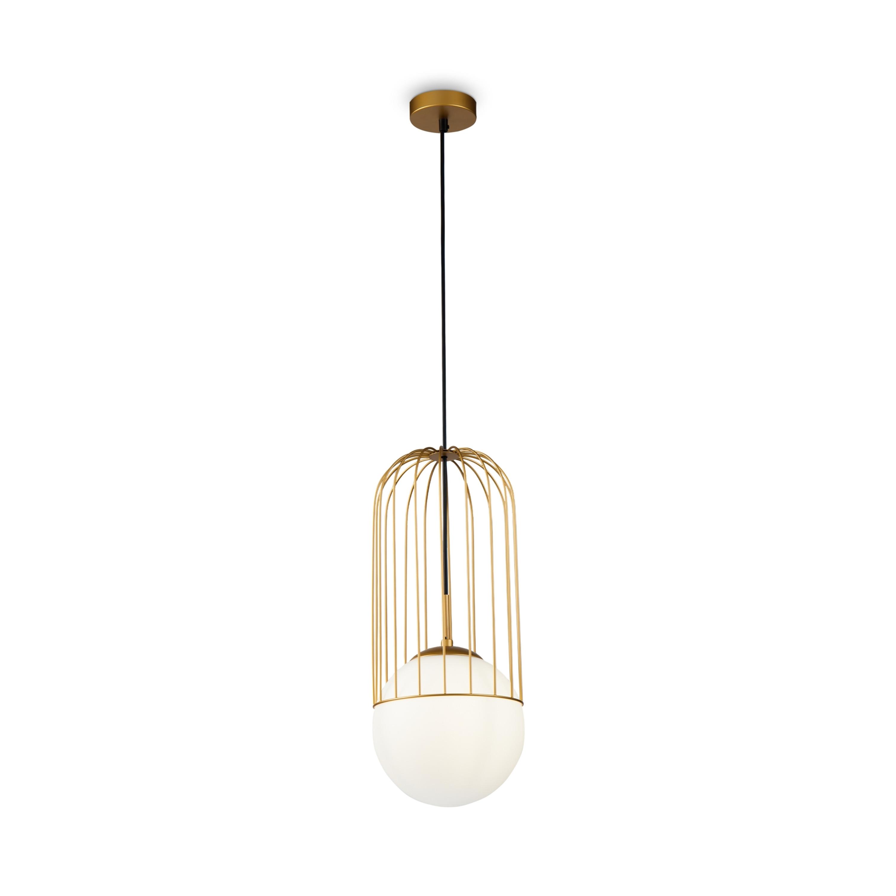 Pendelleuchte Telford Goldfarben max. 60 Watt - Goldfarben, Basics, Glas/Metall (20/48cm) - MAYTONI
