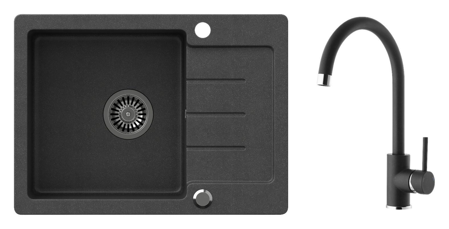 Set Sudopera I Slavine Bari Black - crna, Konvencionalno