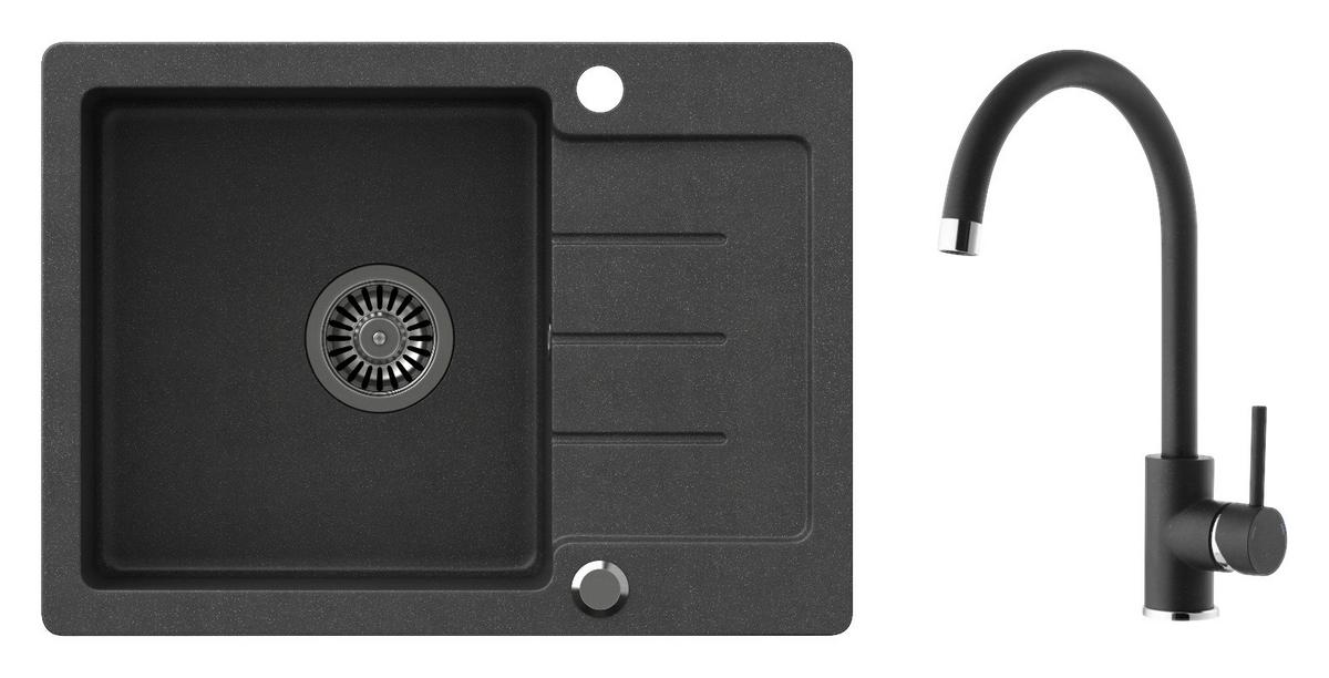 Set Sudopera I Slavine Bari Black - crna, Konvencionalno