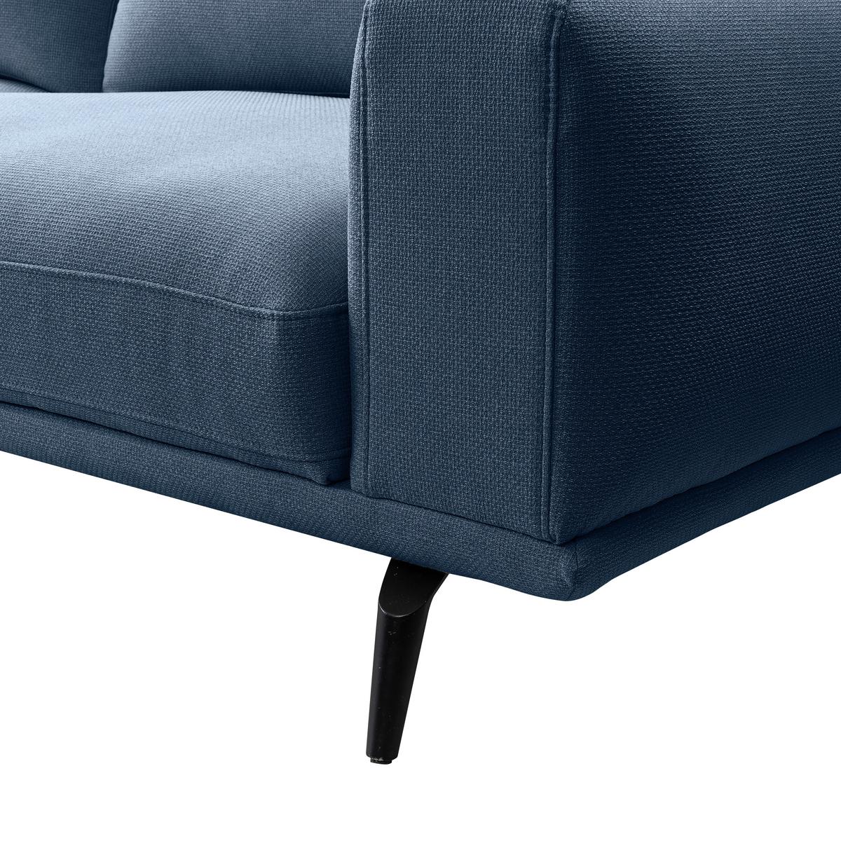 Canapea cu 2 locuri SELENE - albastru închis, Modern, textil (202/89/115cm) - MID.YOU