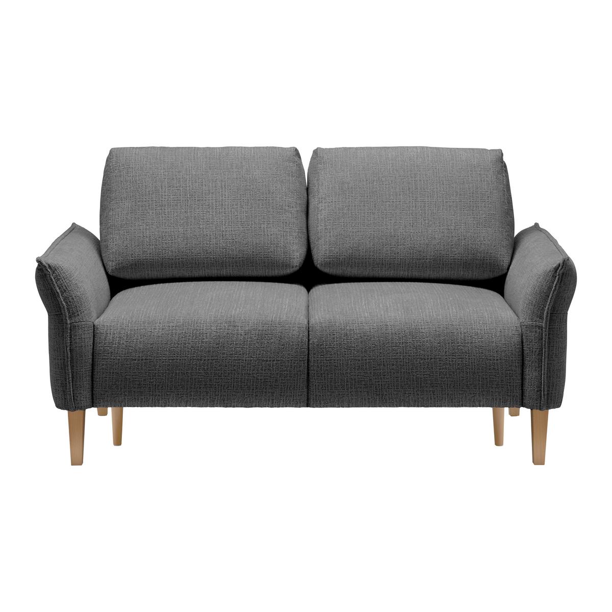 CANAPEA CU 2 LOCURI CUSTOM - crem/antracit, Modern, textil (150/85/92cm) - Mömax