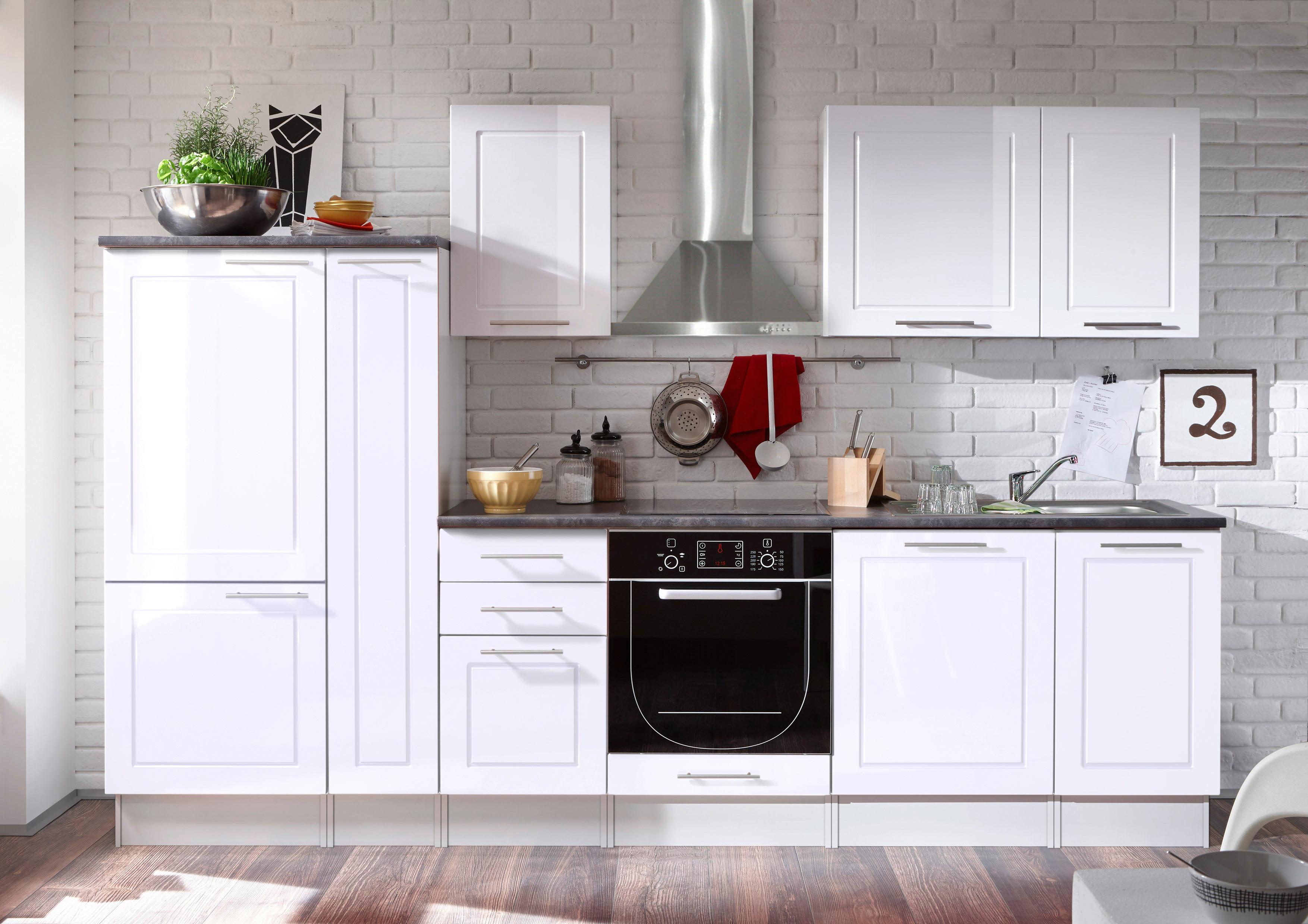 Kuhinjski Blok Welcome 6 - bela, Moderno, leseni material (300/204/60cm) - Modern Living