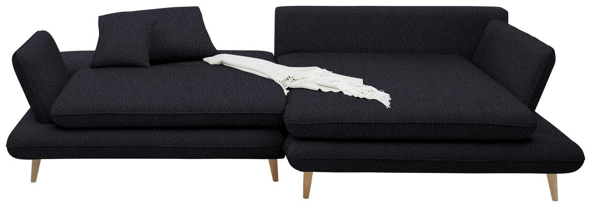 Coltar MONTE - negru, Romantik / Landhaus, lemn/textil (283/181cm) - Based