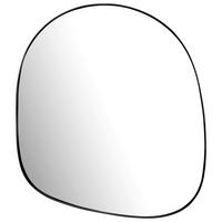 Wandspiegel Schwarz - Schwarz, Design, Glas/Metall (53/60/2,5cm) - MID.YOU