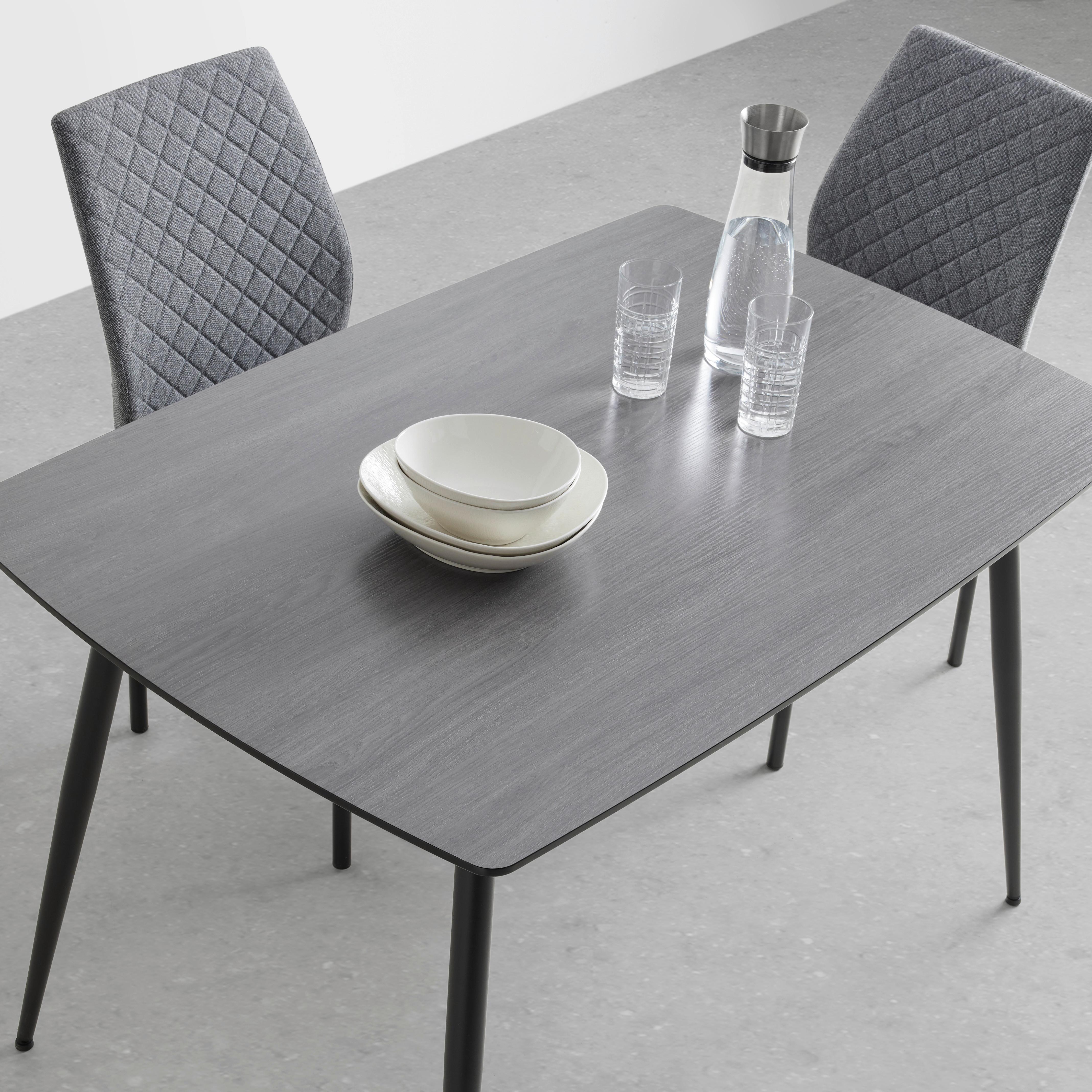 STOL MIA -BASED- - grå/svart, Basics, metall/textil (44/90/56cm) - Based