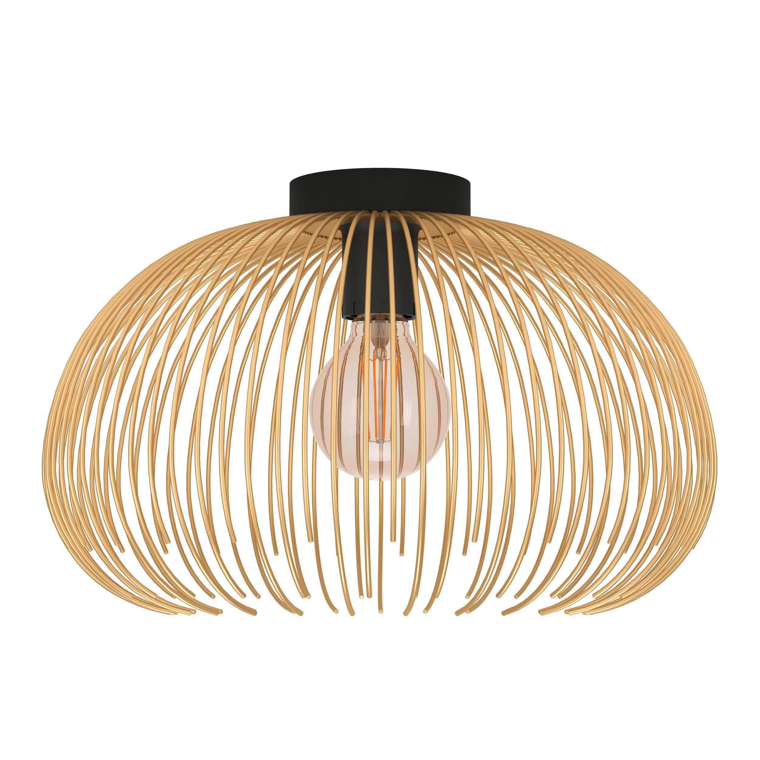 LAMPA SUFITOWA 900165* VENEZUELA - czarny/kolor złoty, Trend, metal (38,5/25cm) - Eglo