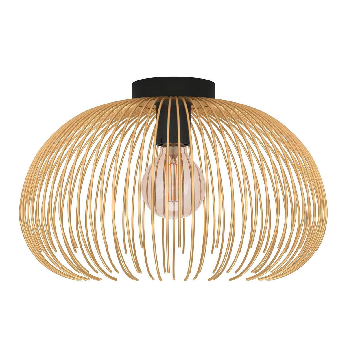 LAMPA SUFITOWA 900165* VENEZUELA - czarny/kolor złoty, Trend, metal (38,5/25cm) - Eglo